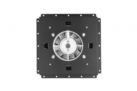 Теневой диффузор под плитку FoZa 237х237 с вентилятором 125СК, обратный клапан, черная, d125мм